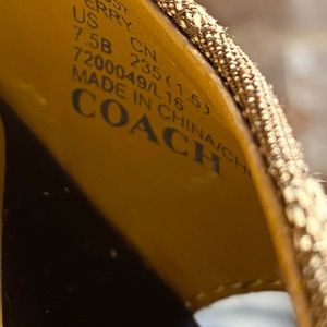 100% Authentic COACH Signature Wedge Heels